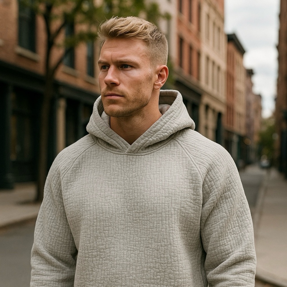 Beautiful cropped hoodies. Available on gray and blue denim.